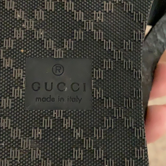 Gucci Authentic black logo strappy REI calf sandal - Picture 9 of 13